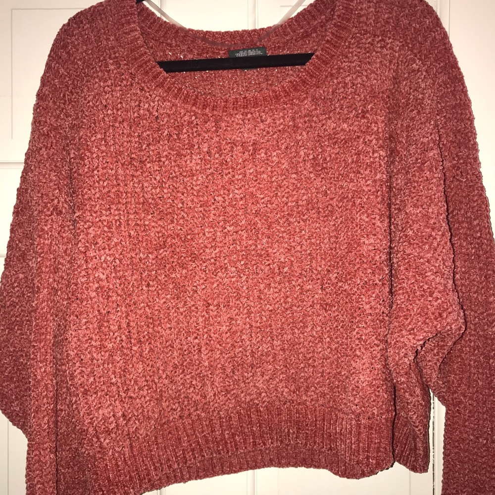 Large crop sweater